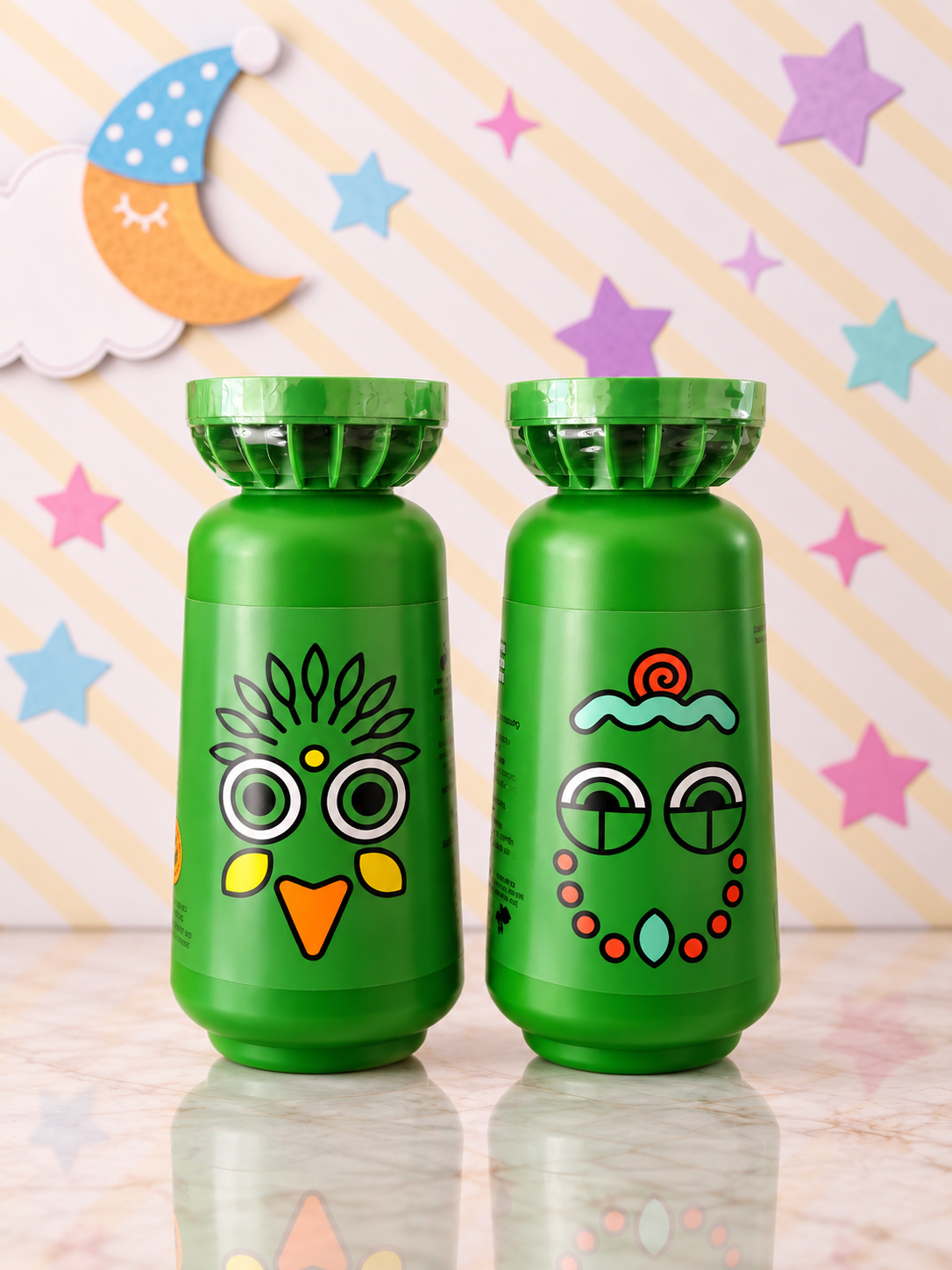 Shampoo y acondicionador · Presentación verde